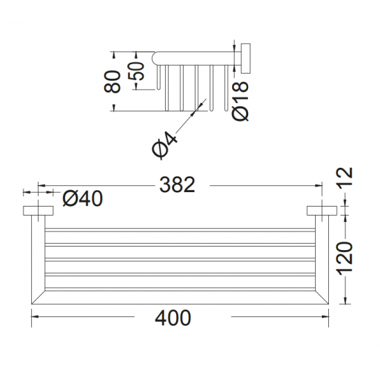 Σπογγοθήκη - Μπουκαλοθήκη 40x13,2x8 cm Performa Wish 821-221 Bronze Σπογγοθήκη - Μπουκαλοθήκη 40x13,2x8 cm Performa Wish 821-221 Bronze